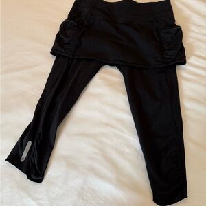 Athleta Black Skort Leggings